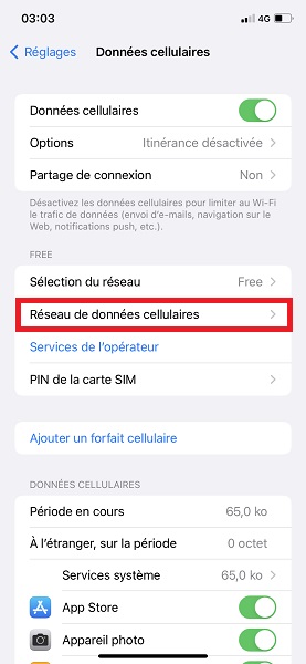Comment configurer les données mobiles sur un iPhone.
